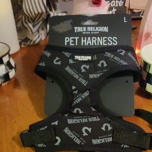 True Religion Black Pet Harness